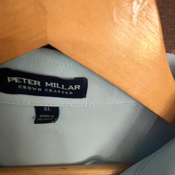 Peter Millar Polo Shirt Mens XL Blue Crown Crafted Short Sleeve‎ Golf - Picture 2 of 6